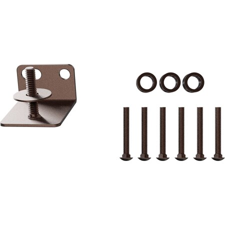 Ekena Millwork Barnfold 2-Door Adapter Kit, Rustic Brown GB6007M4K2RB